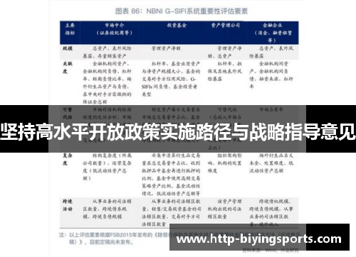 坚持高水平开放政策实施路径与战略指导意见